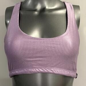 Booty By Brabants Lilac Ribbed Sports Bra / Athletic Top One Size